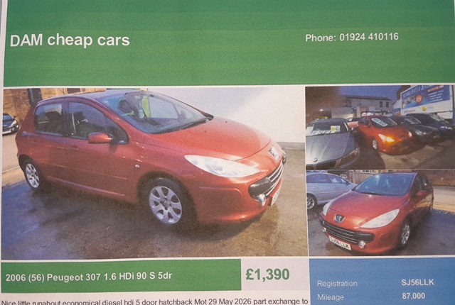 Peugeot-307 1.6 HDi 90 S 5 door -Economical Diesel 